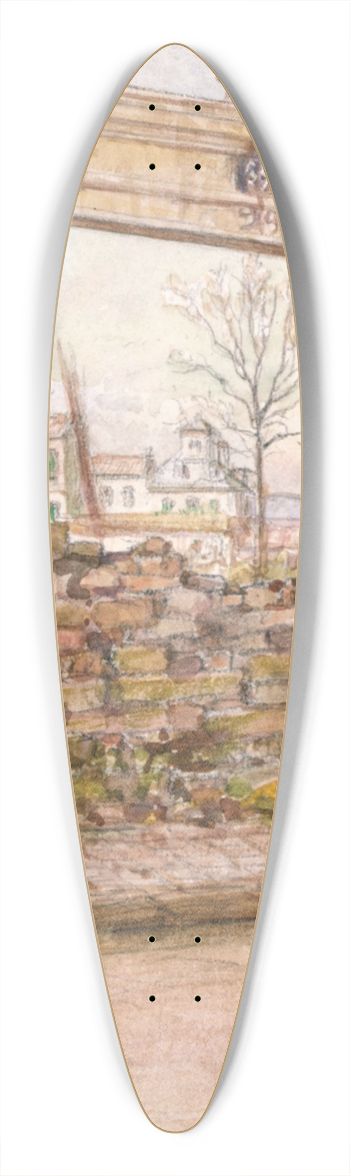 Jean-Baptiste-Franois Arnaud-Durbec - A la porte de Clignancourt 39.3 inch art pintail longboard deck