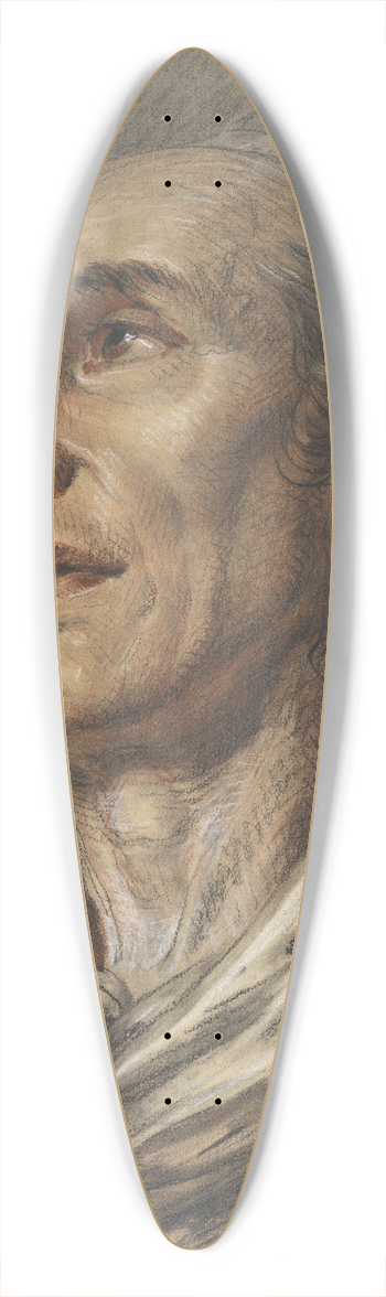 Jean-Baptiste Greuze - Bust Of An Old Man 39.3 inch art pintail longboard deck