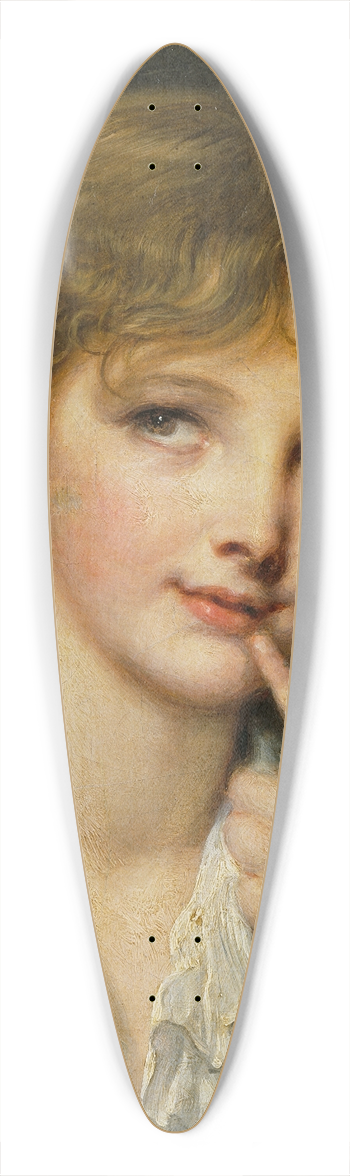 Jean-Baptiste Greuze - Head of a Boy 39.3 inch art pintail longboard deck