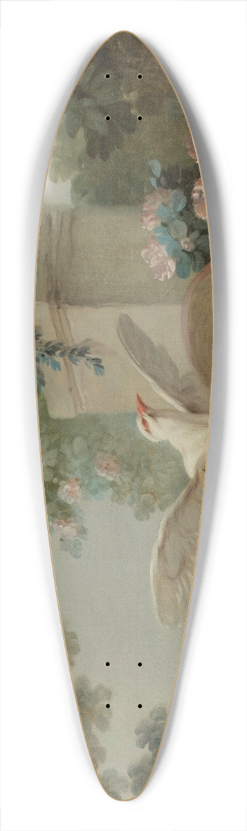 Jean-Baptiste Huet - Le sacrifice  lautel de lAmour 39.3 inch art pintail longboard deck