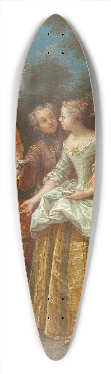 Jean-Baptiste Lebel - Le marchand dchauds 39.3 inch art pintail longboard deck