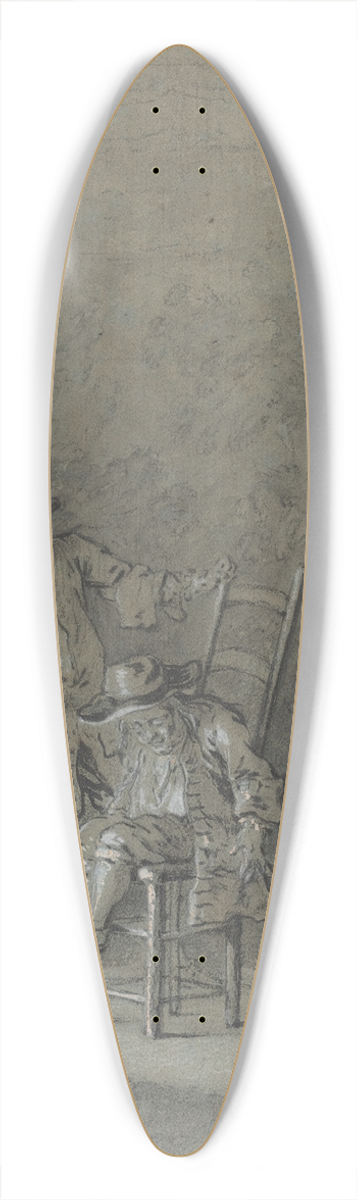 Jean-Baptiste Oudry - Ragotin enivr par La Rancune 39.3 inch art pintail longboard deck