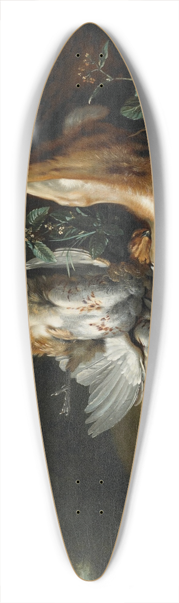 Jean-Baptiste Oudry - Still Life with Dead Game and Peaches in a Landscape 39.3 inch art pintail longboard deck