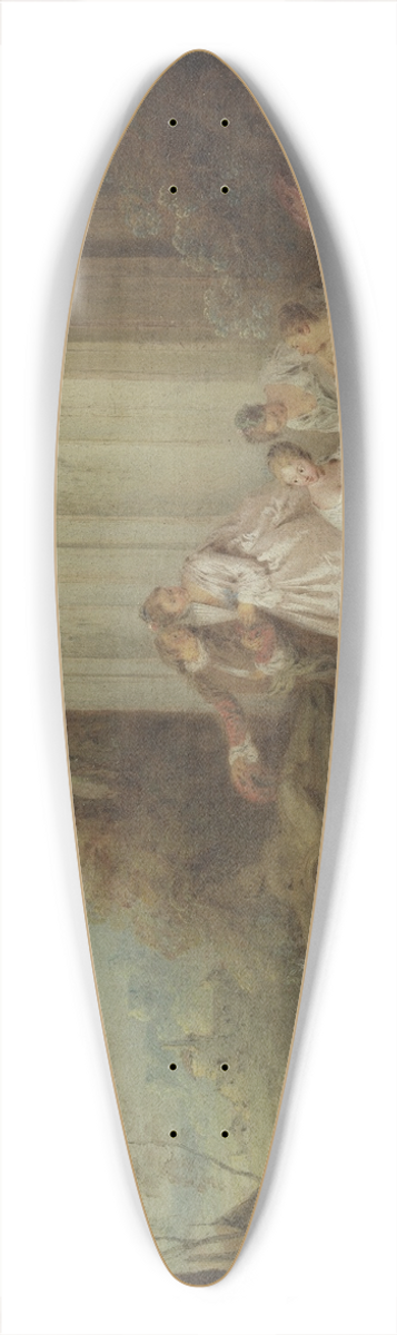 Jean-Baptiste Pater - Bathing company in a park 39.3 inch art pintail longboard deck