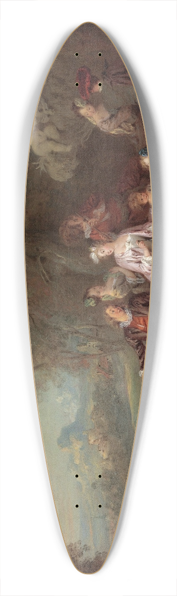 Jean-Baptiste Pater - Concert Champtre 39.3 inch art pintail longboard deck
