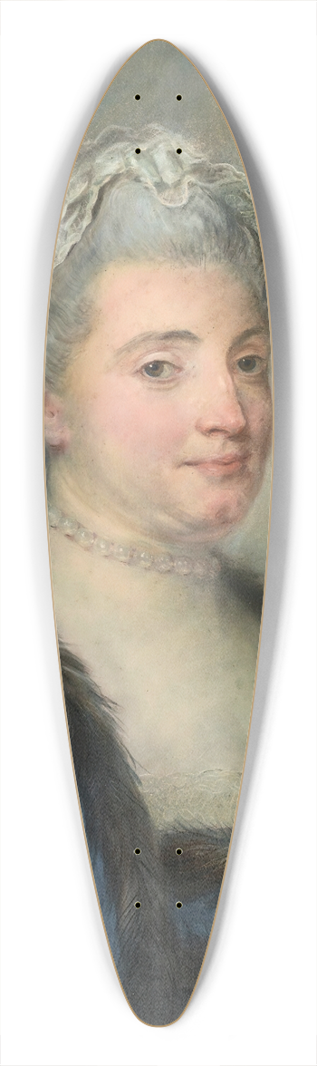 Jean-Baptiste Perronneau - Portrait OfA Lady 39.3 inch art pintail longboard deck