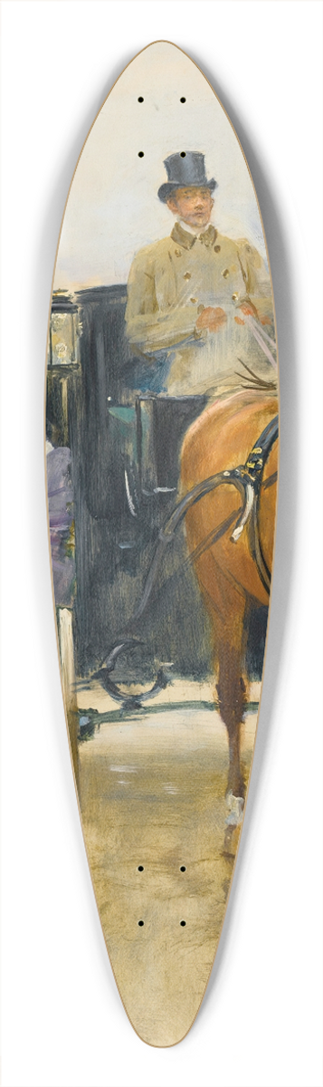 Jean Braud - Jeune Femme Descendant Dun Fiacre 39.3 inch art pintail longboard deck