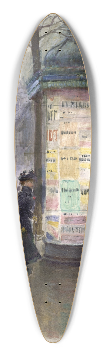 Jean Braud - La colonne Morris 39.3 inch art pintail longboard deck