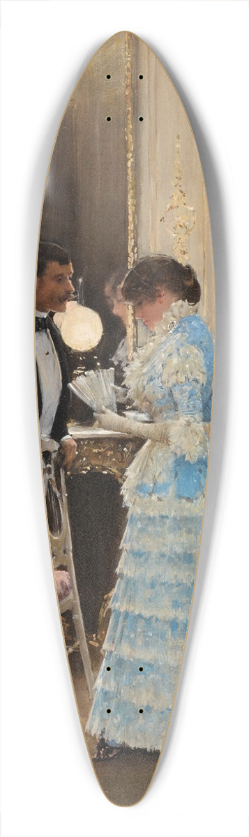 Jean Braud - La Conversation 39.3 inch art pintail longboard deck