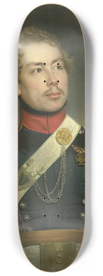 Charles Howard Hodges - Christian Edouard Fraser (1812-79), Second Lieutenant of the 5th Dragoon Regiment 8.25 inch art skate deck