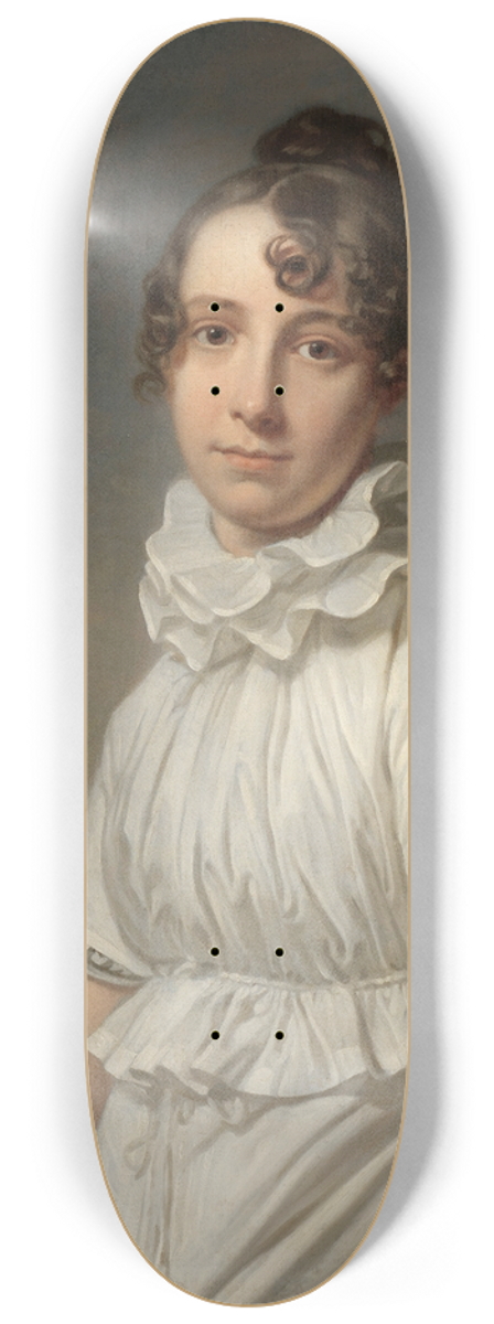 Charles Howard Hodges - Portrait of Emma Jane Hodges 8.25 inch art skate deck