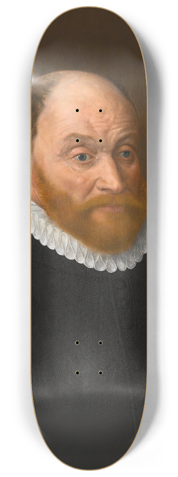 Adriaen Thomasz. Key - Portrait of a beardedgentleman 8.25 inch art skate deck