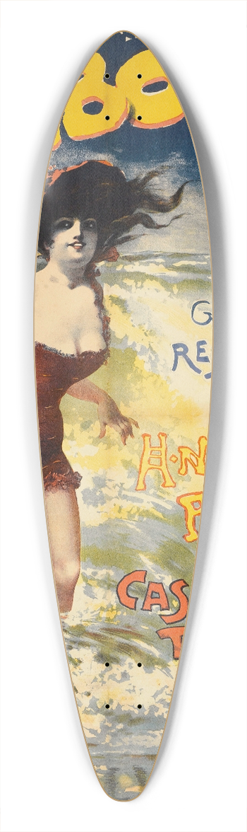 Jean de Paleologue - Cabourg 39.3 inch art pintail longboard deck