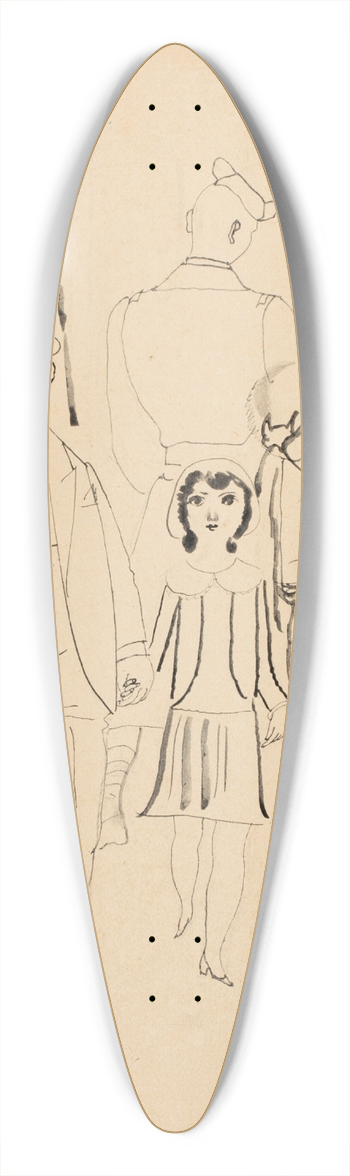 Jean Emile Laboureur - Dimanche 39.3 inch art pintail longboard deck