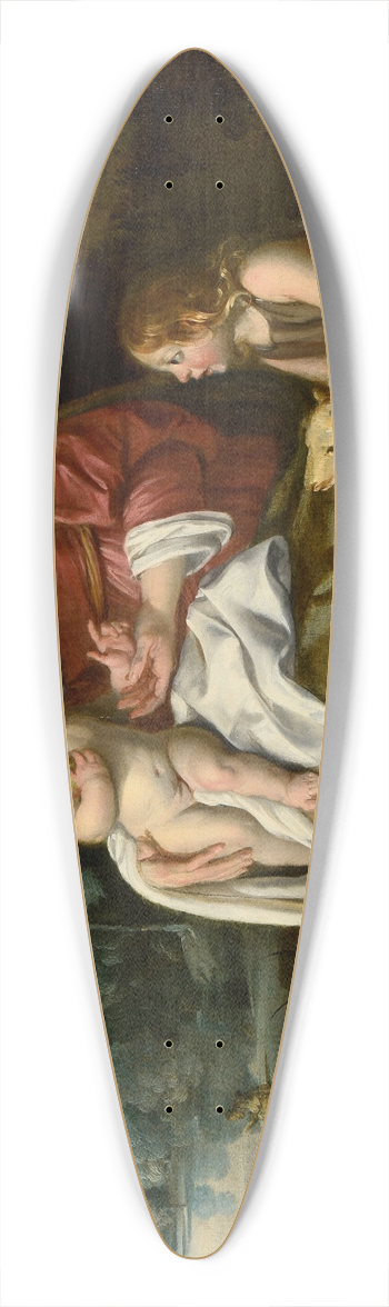 Jean-Franois Clermont - La Sainte Famille 39.3 inch art pintail longboard deck