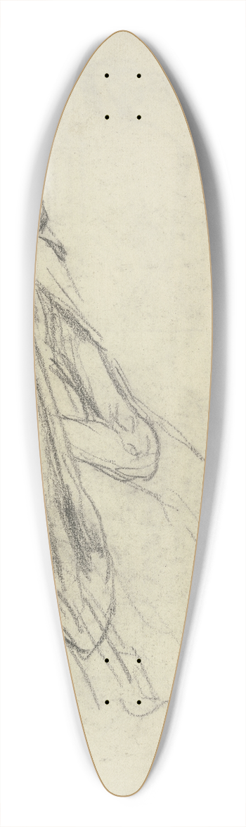 Jean-Franois Millet - Migratory birds (sitting woman) 39.3 inch art pintail longboard deck