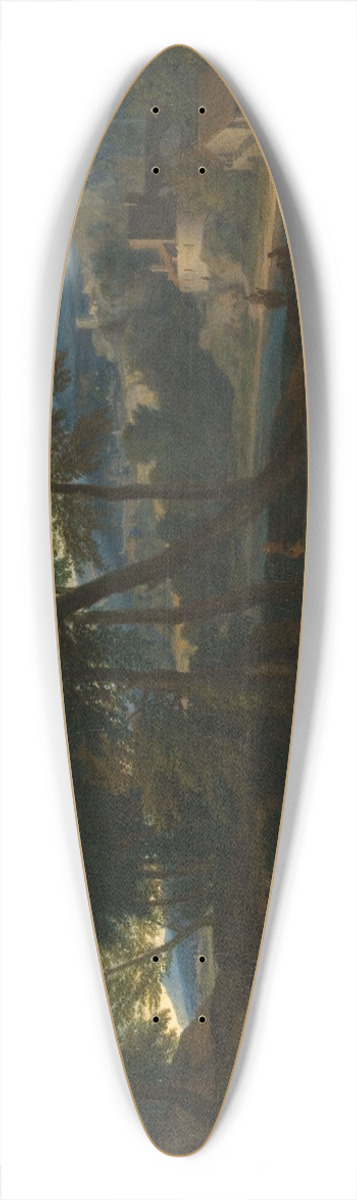 Jean-Franois Millet - Pastorale avec un jeune ptre et une femme avec un enfant dans les bras 39.3 inch art pintail longboard deck