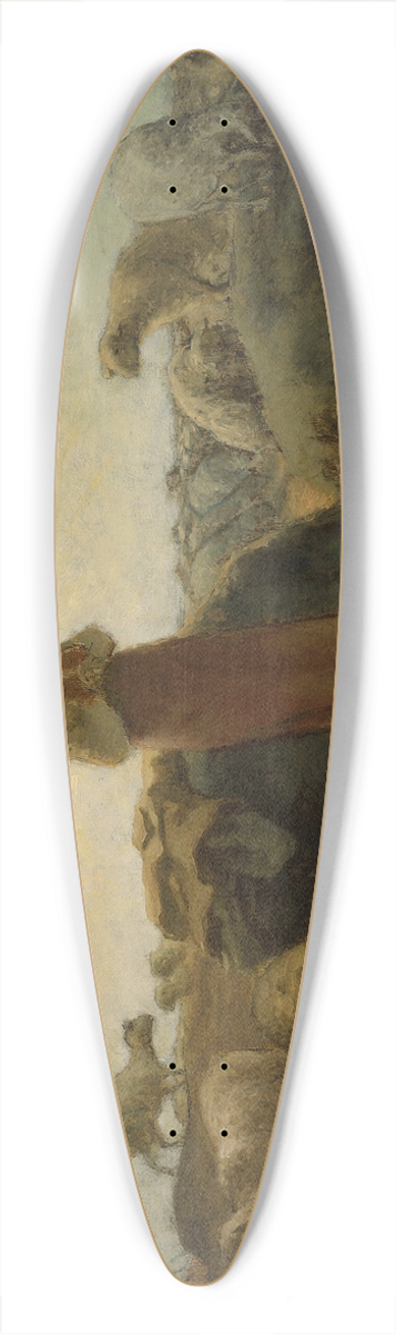 Jean-Franois Millet - The Keeper of the Herd 39.3 inch art pintail longboard deck