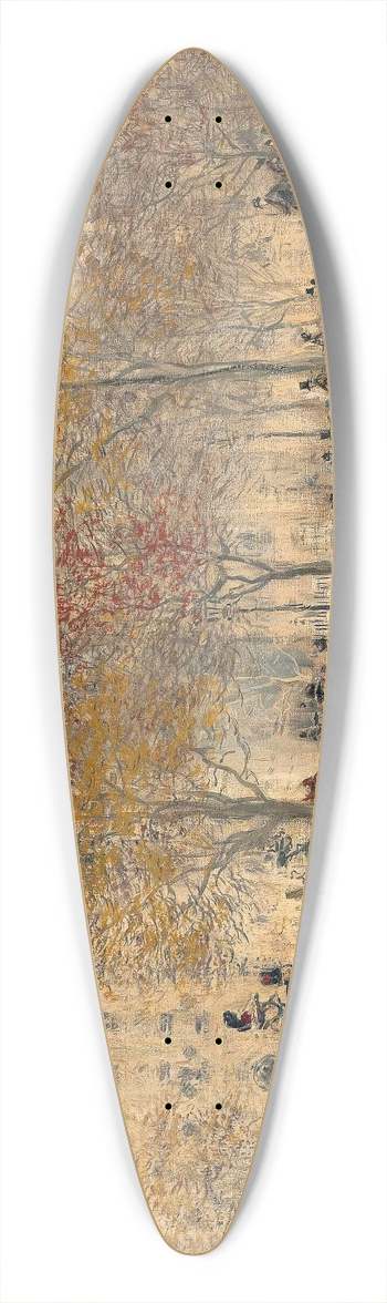Jean Franois Raffalli - Autumn In Paris 39.3 inch art pintail longboard deck