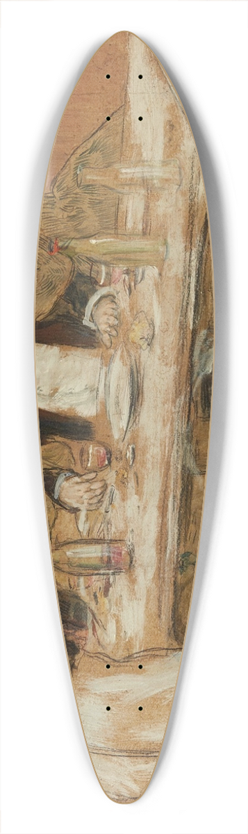 Jean Franois Raffalli - Le provincial Paris 39.3 inch art pintail longboard deck
