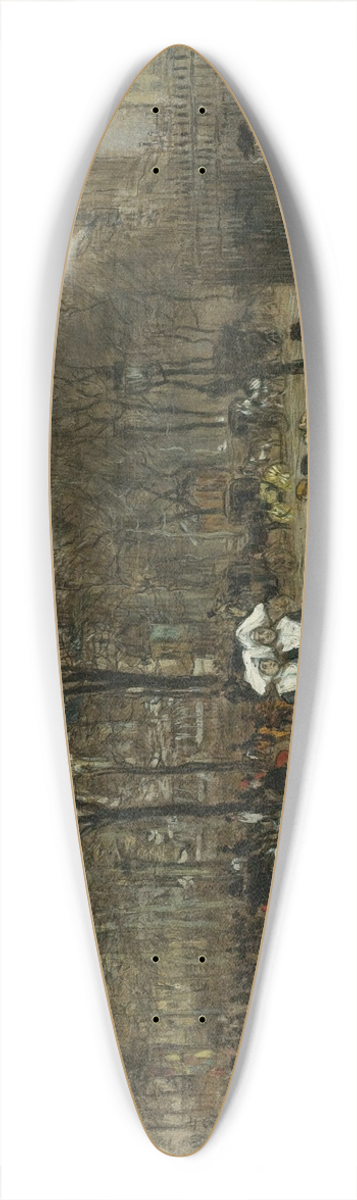 Jean Franois Raffalli - Place St. Sulpice, Paris 39.3 inch art pintail longboard deck