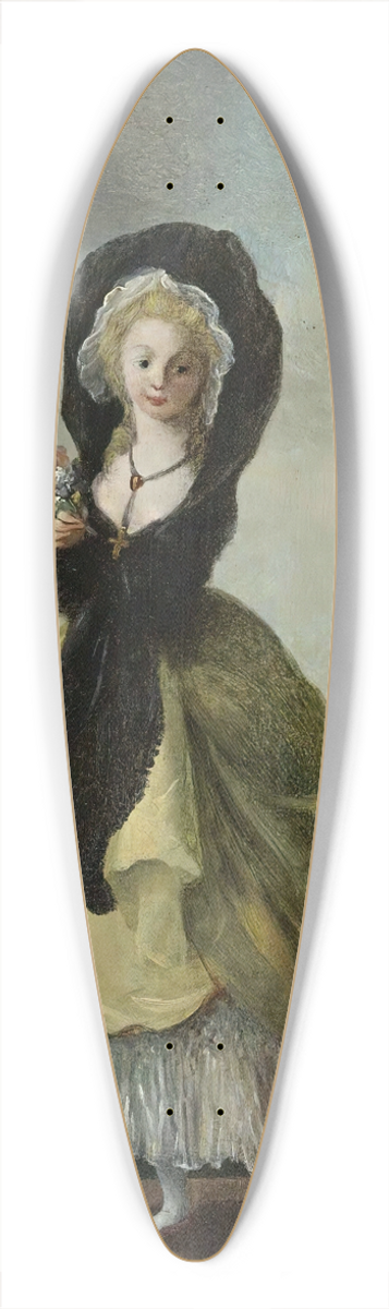 Jean-Frdric Schall - la Promeneuse 39.3 inch art pintail longboard deck