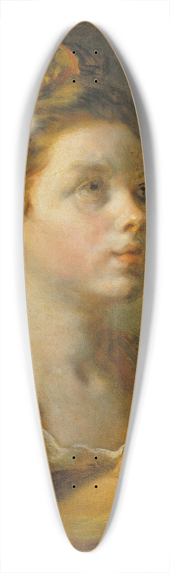 Jean-Honor Fragonard - Girl reading a book 39.3 inch art pintail longboard deck