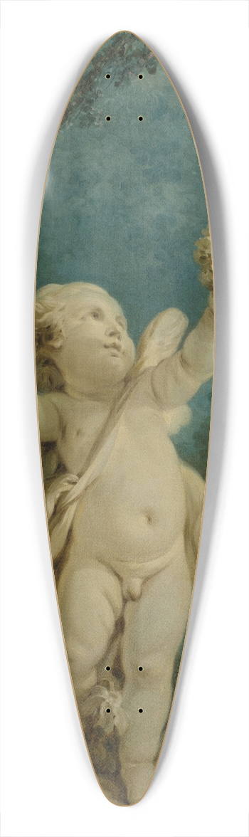 Jean-Honor Fragonard - LAmour triomphant 39.3 inch art pintail longboard deck