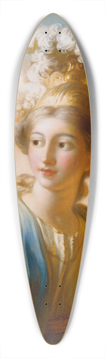 Jean-Honor Fragonard - The Goddess Minerva 39.3 inch art pintail longboard deck