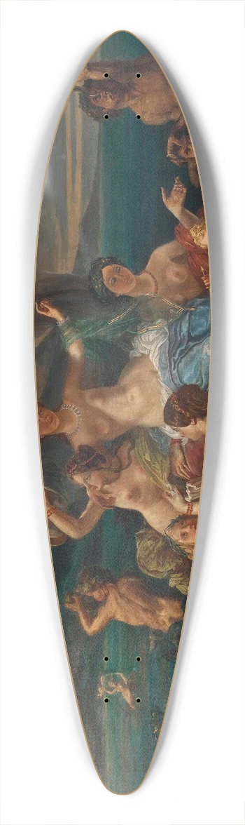 Jean-Jacques-Franois Monanteuil - The triumph of Galatea 39.3 inch art pintail longboard deck