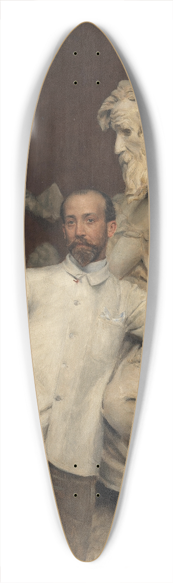 Jean Joseph Weerts - Portrait of Monsieur Dominique Jean-Baptiste Hugues in his studio 39.3 inch art pintail longboard deck
