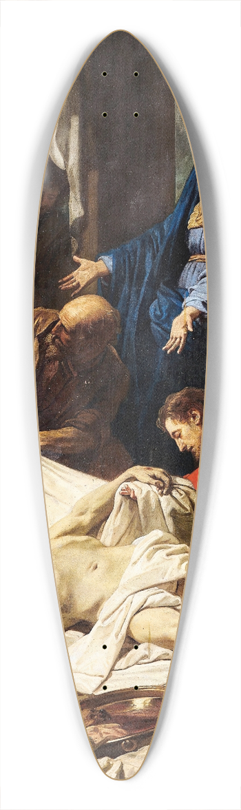 Jean Jouvenet - La Deposition De La Croix 39.3 inch art pintail longboard deck