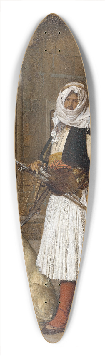 Jean-Lon Grme - Arnaut and two Whippets 39.3 inch art pintail longboard deck