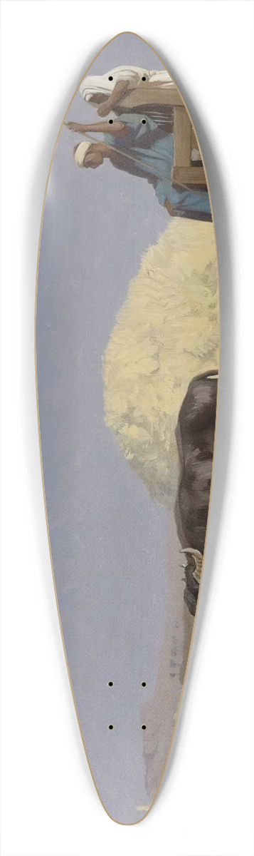 Jean-Lon Grme - Egyptian Grain-Cutters 39.3 inch art pintail longboard deck