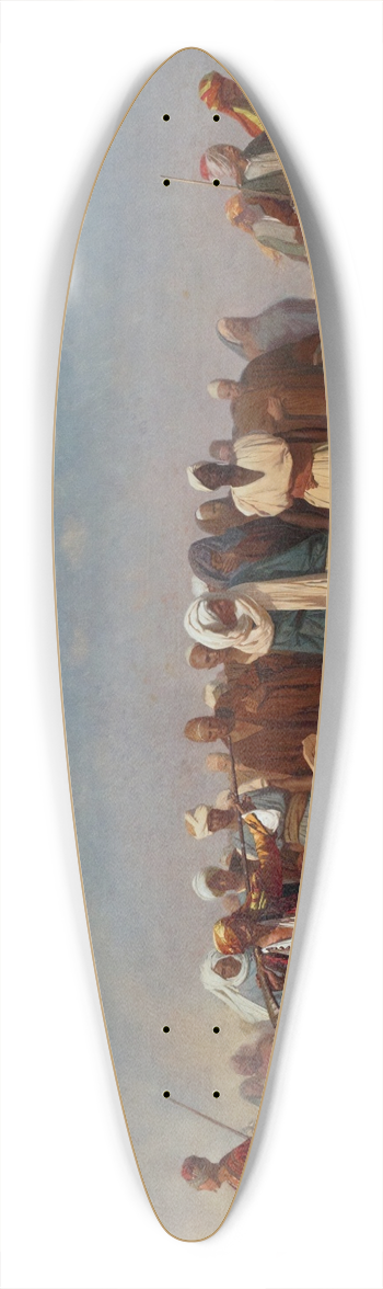 Jean-Lon Grme - Egyptian Recruits Crossing The Desert 39.3 inch art pintail longboard deck