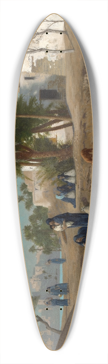 Jean-Lon Grme - Fellah Women Drawing Water 39.3 inch art pintail longboard deck