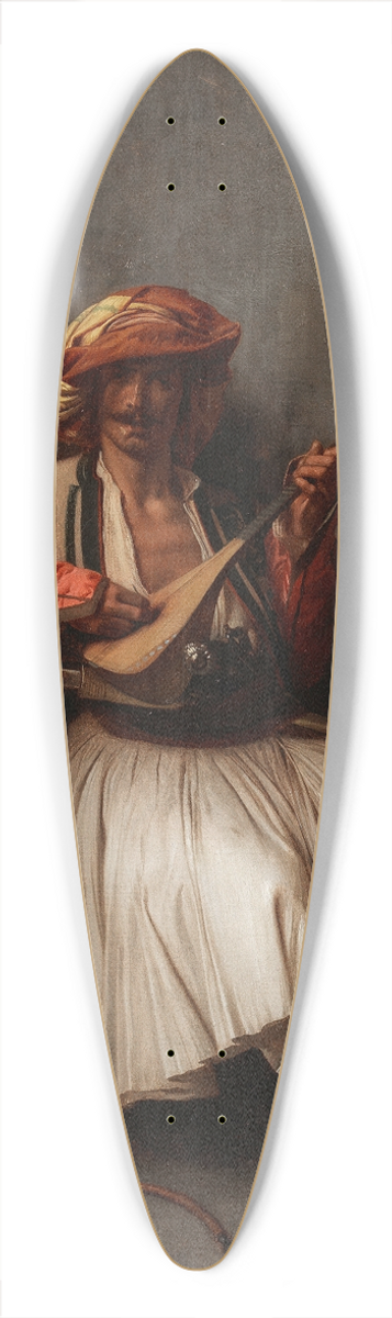 Jean-Lon Grme - The lute player 39.3 inch art pintail longboard deck