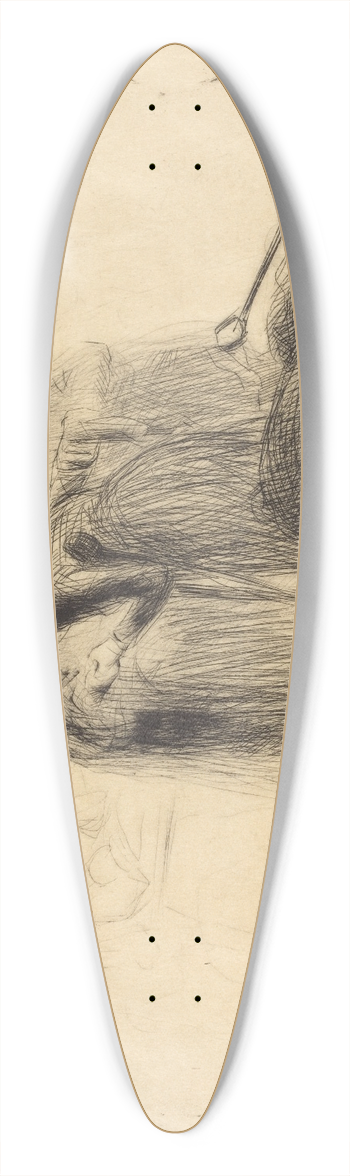 Jean-Louis Forain - Lourdes, the Paralytic (second plate) 39.3 inch art pintail longboard deck