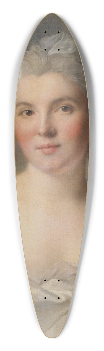 Jean-Marc Nattier - Portrait de femme 39.3 inch art pintail longboard deck