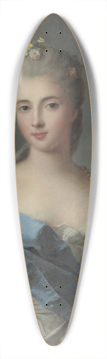 Jean-Marc Nattier - Portrait Of A Lady 39.3 inch art pintail longboard deck