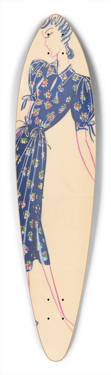 Jeanne Lanvin - Frivole 39.3 inch art pintail longboard deck