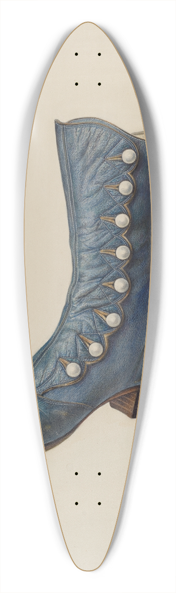 Jean Peszel - Childs Shoe 39.3 inch art pintail longboard deck