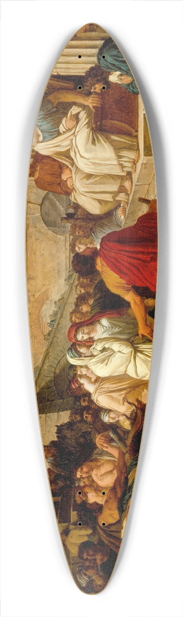 Jean Pierre Saint-Ours - Caius Furius Cressinus Accused of Sorcery 39.3 inch art pintail longboard deck