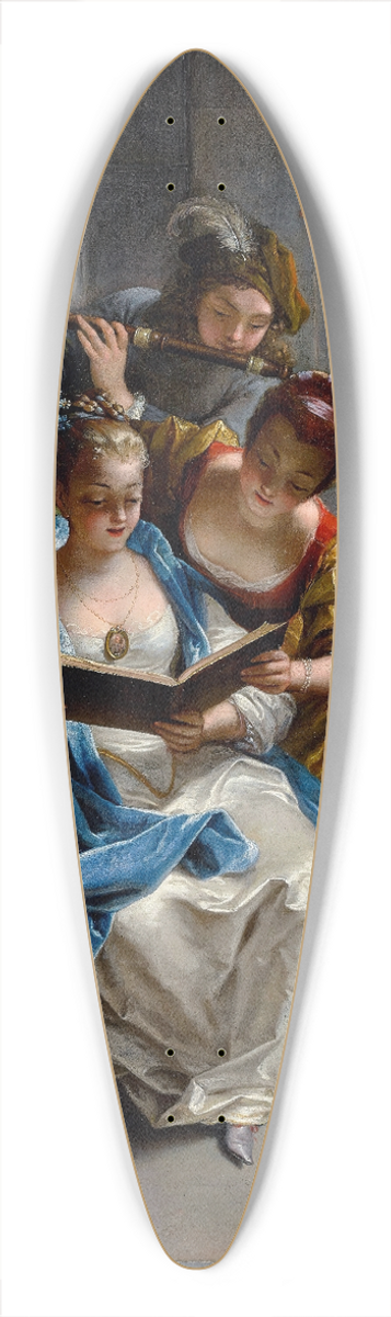 Jean Raoux - A quartet in concert 39.3 inch art pintail longboard deck