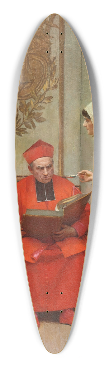 Jehan Georges Vibert - Tough medicine 39.3 inch art pintail longboard deck