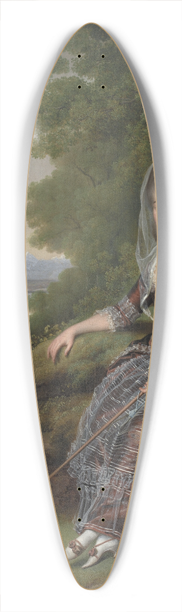 Jens Juel - Baroness Matilda Guiguer de Prangins in her Park at the Lake of Geneva 39.3 inch art pintail longboard deck