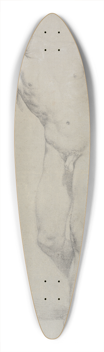 Jens Juel - Model stende en face, hovedet stttet mod den lftede hjre arm; ikke tegnet frdig 39.3 inch art pintail longboard deck