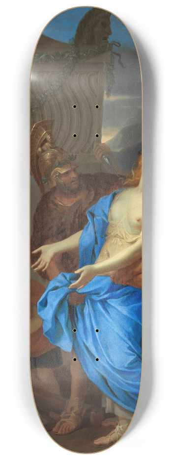 Charles Le Brun - The Sacrifice of Polyxena 8.25 inch art skate deck