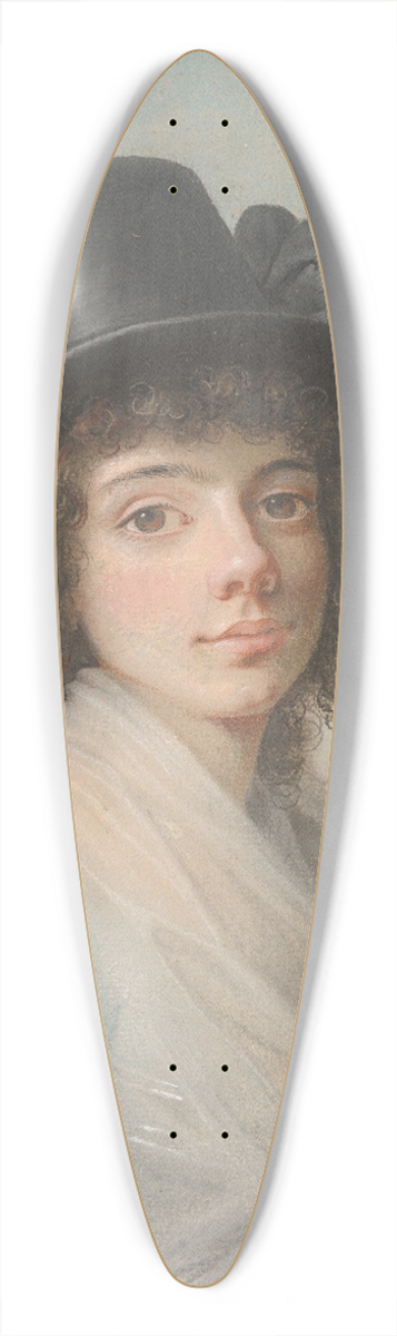 Jens Juel - Portrait of Petronella Cornelia Rmeling 39.3 inch art pintail longboard deck