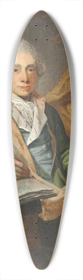 Jens Juel - Portrt af toldkasserer i Kerteminde, Batholomus Hansteen 39.3 inch art pintail longboard deck
